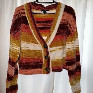 Forever 21 cropped striped sweater